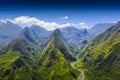 Cirque de Mafate, Dos d`Ane, Reunion Island Royalty Free Stock Photo