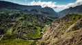 Winding roads of cirque Salazie Royalty Free Stock Photo