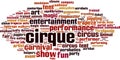 Cirque word cloud concept