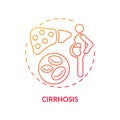 Cirrhosis concept icon