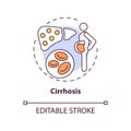 Cirrhosis concept icon