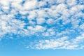 Cirro-cumulus clouds in blue sky