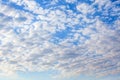 Cirrocumulus Cloud in blue sky Royalty Free Stock Photo