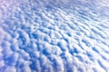 Cirrocumulus clouds with blue sky in the morning