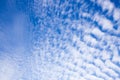 Cirrocumulus clouds over Eastfrisia Royalty Free Stock Photo