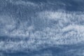 Cirrocumulus floccus clouds. Sky with white clouds Royalty Free Stock Photo