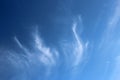 Cirrus Clouds in Blue Sky Royalty Free Stock Photo