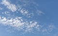 Cirrus clouds blue sky day background Royalty Free Stock Photo