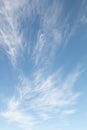 Cirrus clouds, Ci,