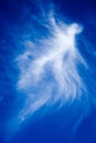 Cirrus Clouds that look like a person walking in the air