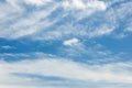 Cirrus clouds over Bavaria in the Summer afternoon Royalty Free Stock Photo