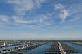 Cirrus Clouds over an Empty Harbor