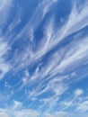 Cirrus clouds over Nottinghamshire Royalty Free Stock Photo
