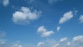 Cirrus and cumulus on different layers clouds sky clouds weather. Weather forecast and environment. Tropical summer Royalty Free Stock Photo