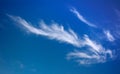 Cirrus plumes, Langstone Harbour, UK.