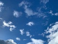 Cirrus and stratus cloud on blue sky background ep31