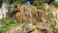 Batu Templek Waterfall in dry season.