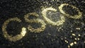 Cisco Systems CSCO stock ticker made of gold numbers, conceptual editorial 3D rendering