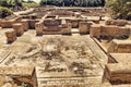 Cisiarii Roman empire thermal bath - frigidarium - landscape in Ostia Antica