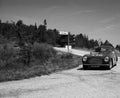 CISITALIA 202 SC BERLINETTA PININ FARINA 1948 on an old racing car in rally Mille Miglia 2022 the famous italian historical race Royalty Free Stock Photo