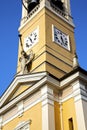 in cislago abstract the wall and church tower bell sunn