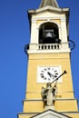 In cislago old abstract italy the wall and church tower