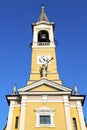 in cislago old abstract the wall and church tower bell su