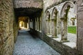 Cloister. Bective Abbey. Trim. county Meath. Ireland Royalty Free Stock Photo