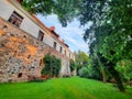 Cistercian monastery hotel in Cedynia on the Oder river Poland Royalty Free Stock Photo