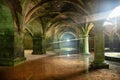 Cistern (ancient underground watertank) in the Portuguese fortress of El Jadida Royalty Free Stock Photo