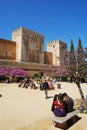 Cistern Court, Alhambra Palace. Royalty Free Stock Photo