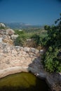 Cistern or water tank in ancient Mycenae, Greece Royalty Free Stock Photo