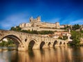 Cit of Beziers in southern France Royalty Free Stock Photo