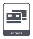 cit card icon in trendy design style. cit card icon isolated on white background. cit card vector icon simple and modern flat Royalty Free Stock Photo