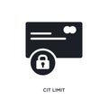 cit limit isolated icon. simple element illustration from general-1 concept icons. cit limit editable logo sign symbol design on