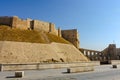 Citadel of Aleppo. Aleppo, northern Syria. Aleppo Castle in Syria, Before the war 4. December 2010. Royalty Free Stock Photo