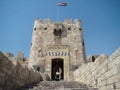 Citadel of Aleppo, Aleppo Castle, Aleppo Citadel 8 . 12. 2008 in the Syrian Arab Republic. Islamic ancient building. Syria travel,