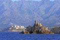 The citadel of Calvi seen from sea