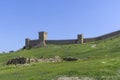 Citadel  in genoese fortress in Sudak, Crimea Royalty Free Stock Photo