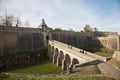 Citadel medieval bridge ancient in Blaye town france