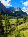 Citadel Mountain from the Gunsight Pass Trail beside Saint Mary River in Glacier National Park, Montana