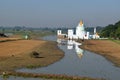 Citadel Pagoda in Taungthaman lake, Amarapura, Mandalay, Myanmar