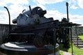 Cannon Guarding St Laurence River at La Citadelle, Quebec, Canada Royalty Free Stock Photo