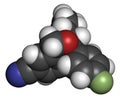 Citalopram anti-depressant drug molecule