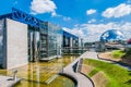 Cite des sciences parc de la villette paris city France Royalty Free Stock Photo