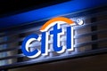 Citi bank and financial brand logo banking credit card and investment service in Citigroup Newyork company.22 December 2021., Royalty Free Stock Photo