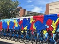 Citi bike station in Manhattan