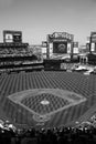 Citi Field - Black and White Royalty Free Stock Photo