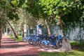 Citibike rental dock station Miami Beach Alton Road