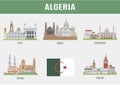 Cities in Algeria Royalty Free Stock Photo